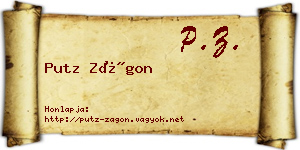 Putz Zágon névjegykártya